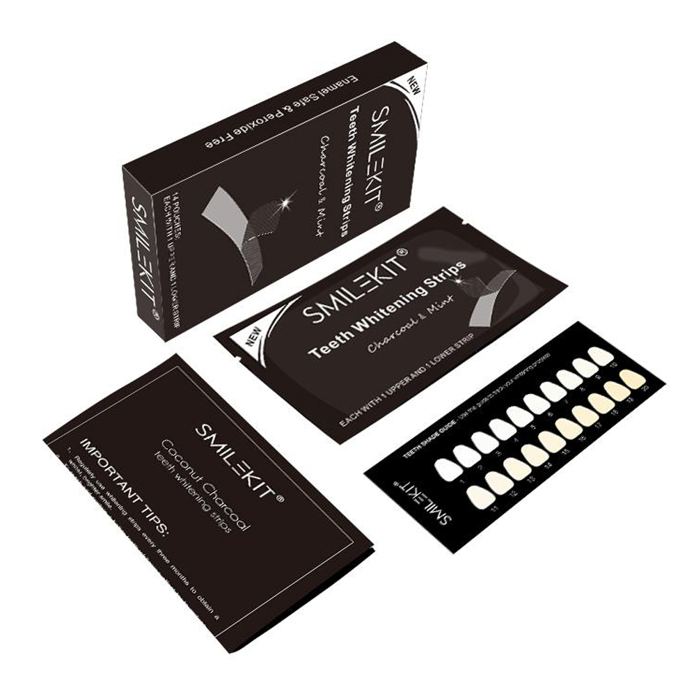 Teeth Whitening Effects - 70pcs/Box Teeth Whitening Strips Bamboo Charcoal