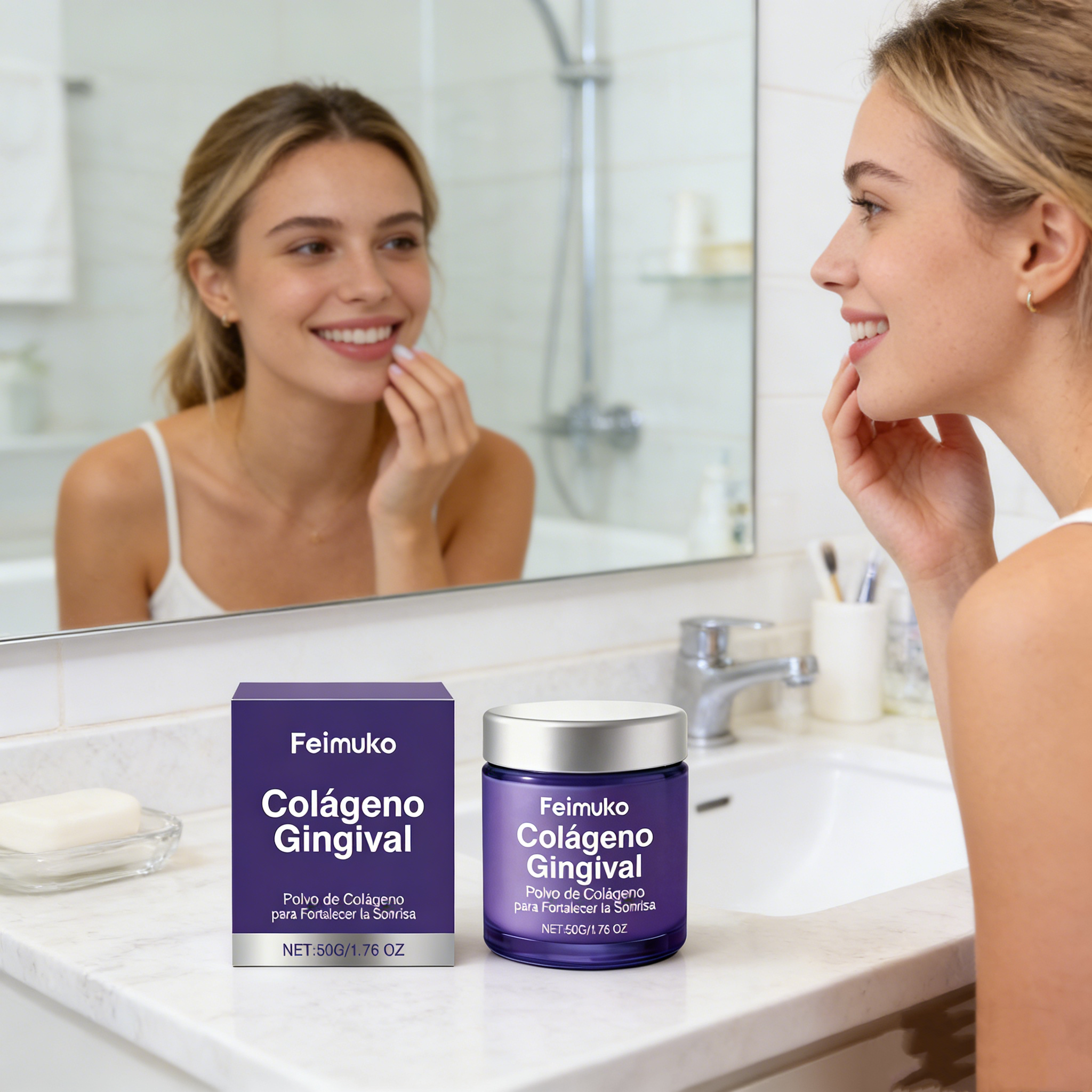 Teeth Whitening Co - Collagen Teeth Cleaning Powder Mint Fresh