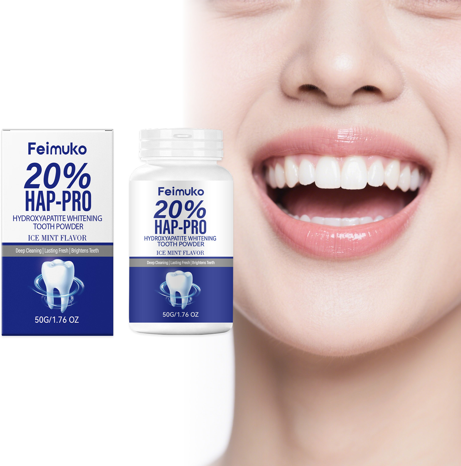 Teeth Whitening Co - 20% Hydroxyapatite Tooth Powder Remove Plaque