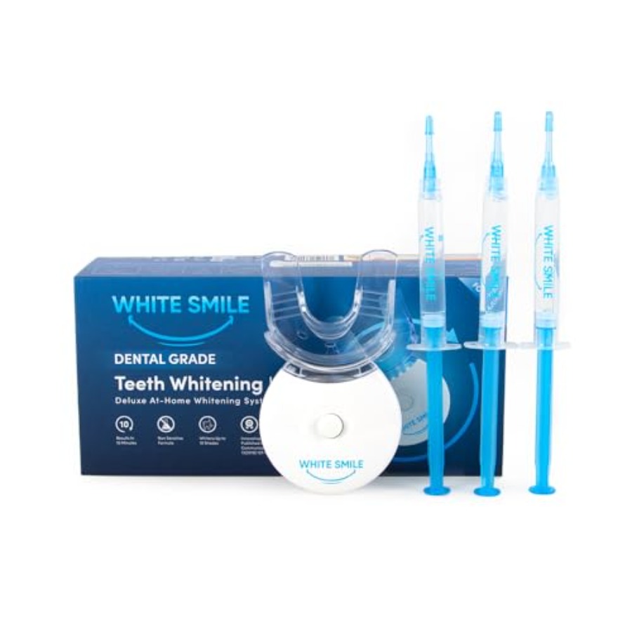 Teeth Whitening With Peroxide - WHITE SMILE Teeth Whitening Kit LED
