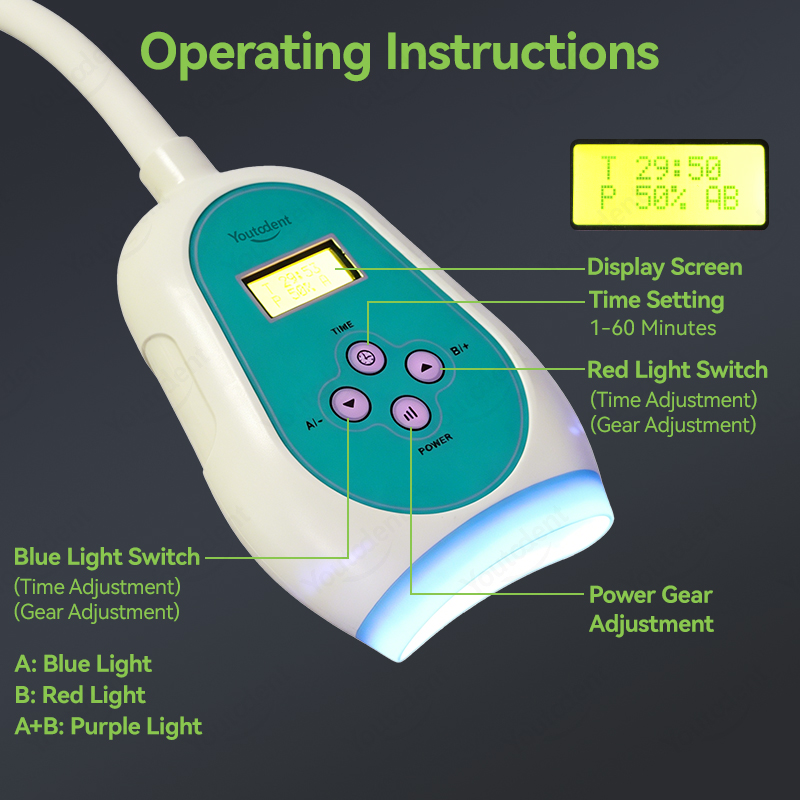 50W Dental Touch Screen 3 Colo - Teeth Whitening With Led Light recensie en prijs