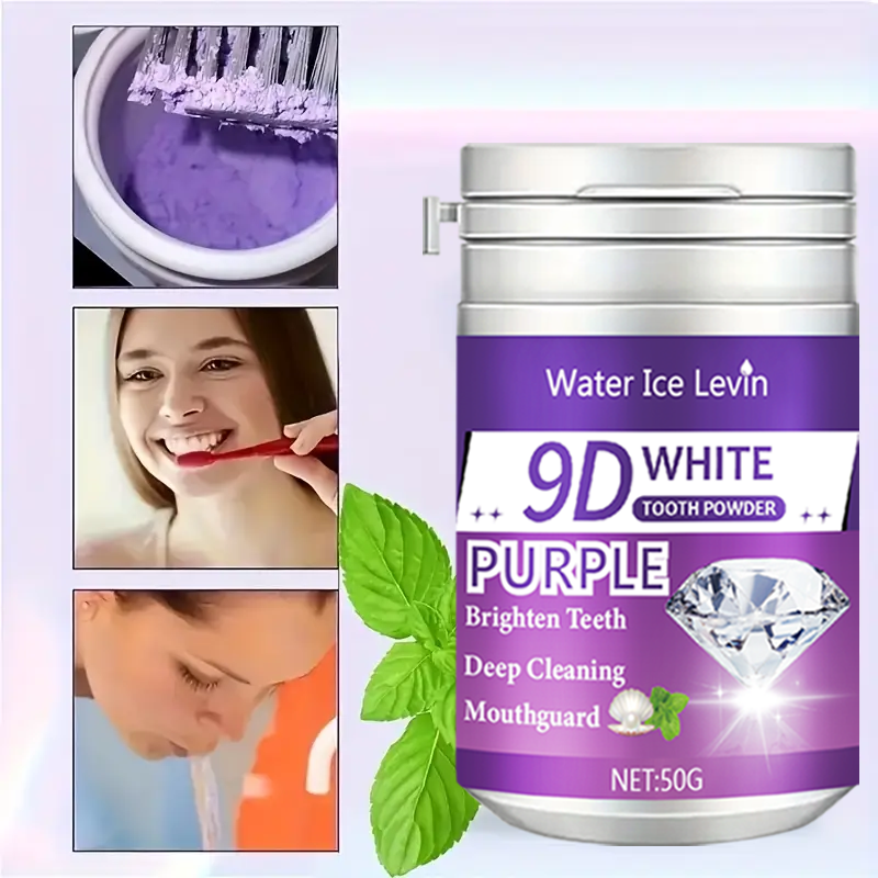 9D White Purple Toothpowder. B - Teeth Whitening Co recensie en prijs