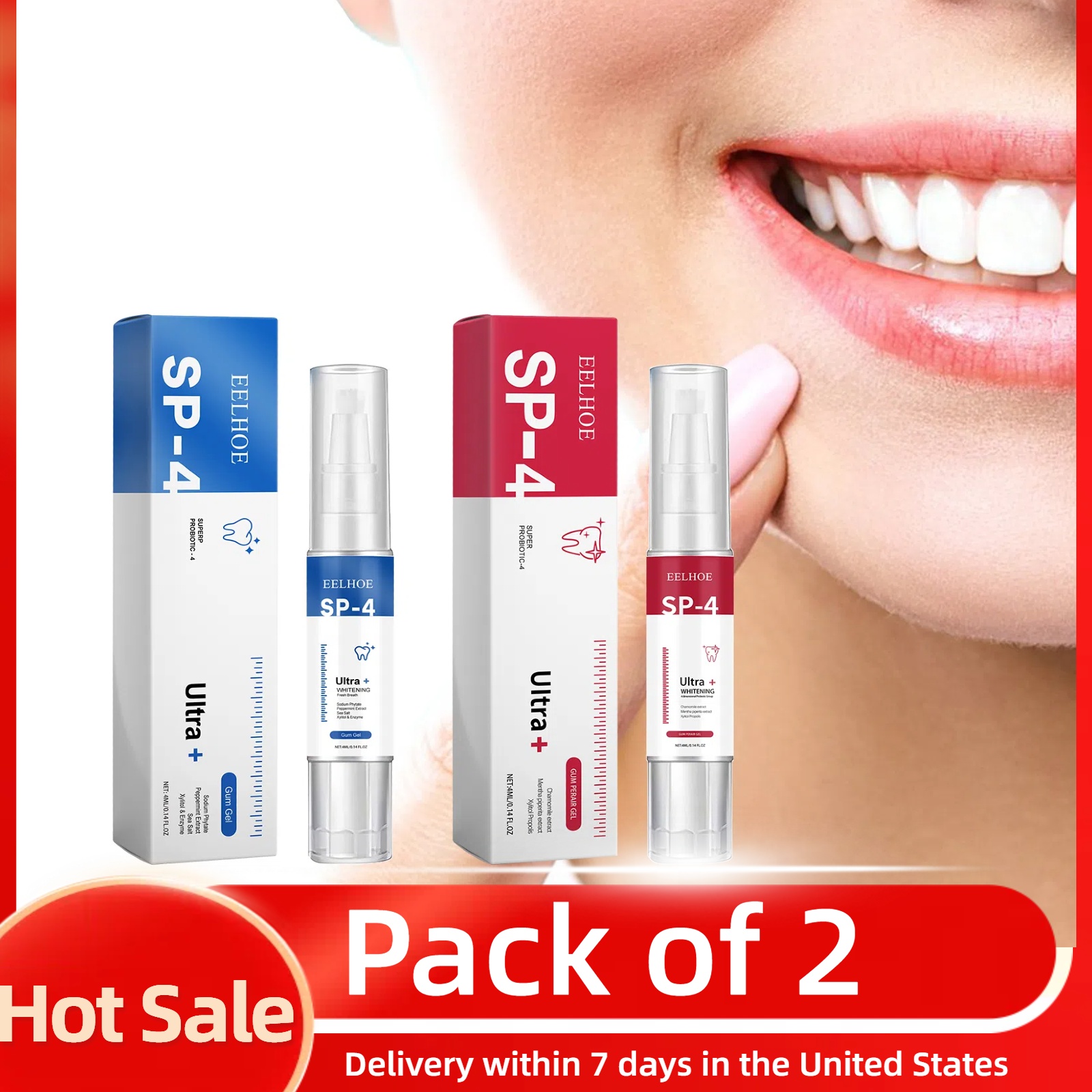 2pcs Gum Repair Gel Spray Deep - Teeth Whitening Xylitol Gum recensie en prijs
