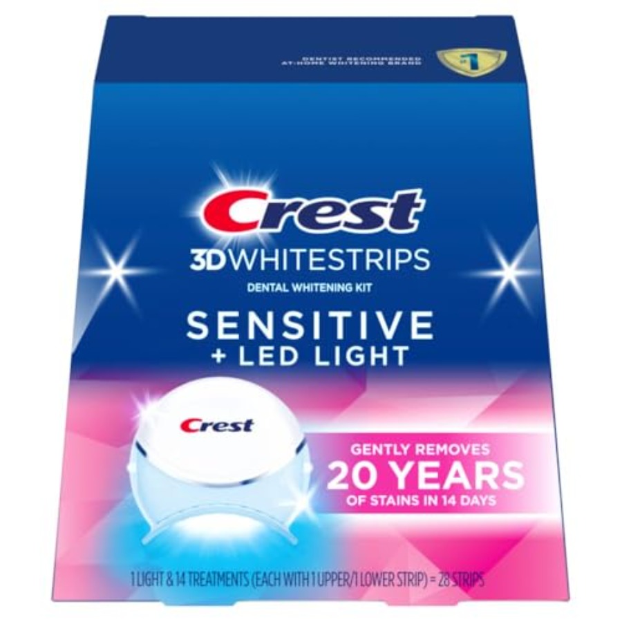 Crest 3D Whitestrips Sensitive - Teeth Whitening Light Kit recensie en prijs