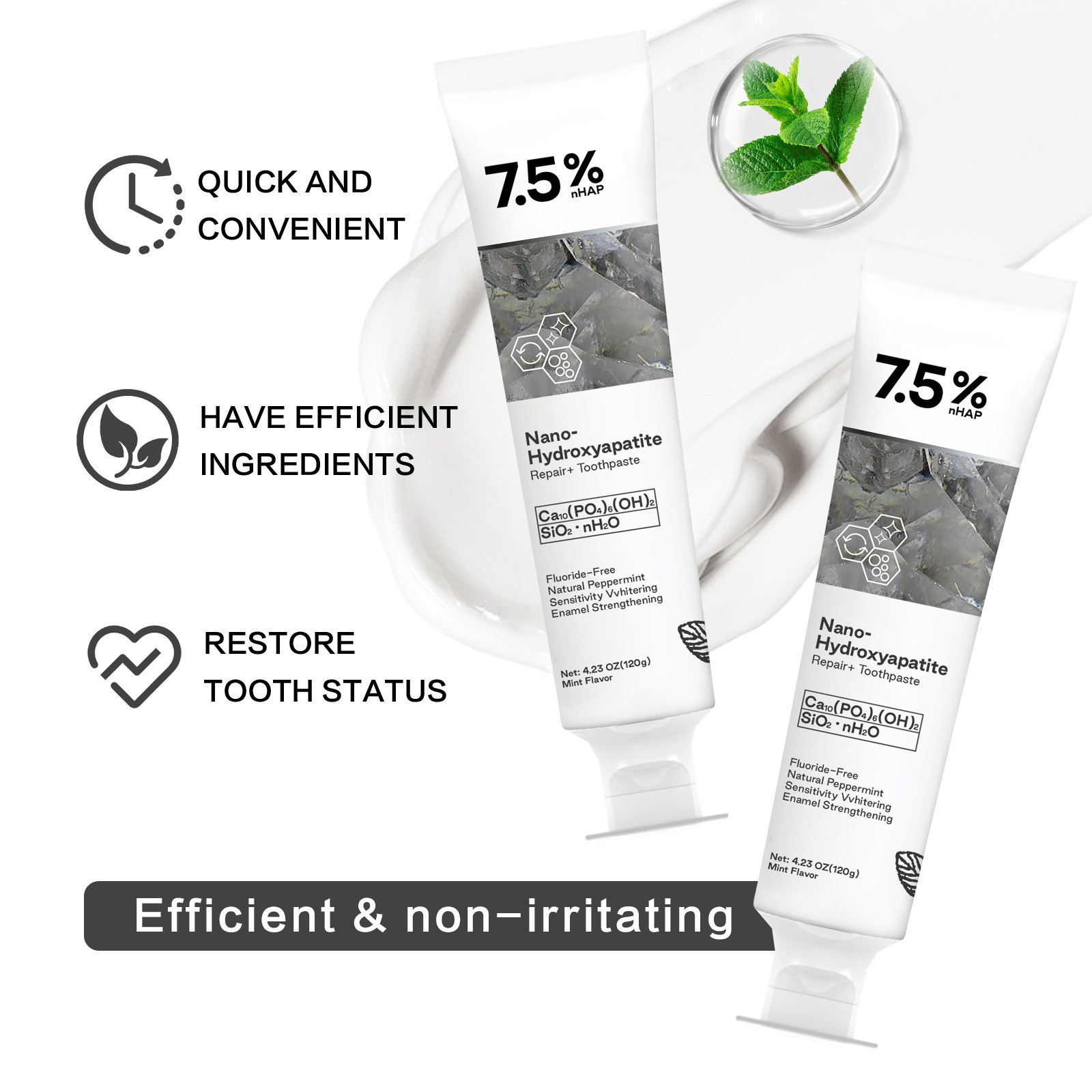 Nano Hydroxyapatite Toothpaste - Teeth Whitening With Peroxide recensie en prijs