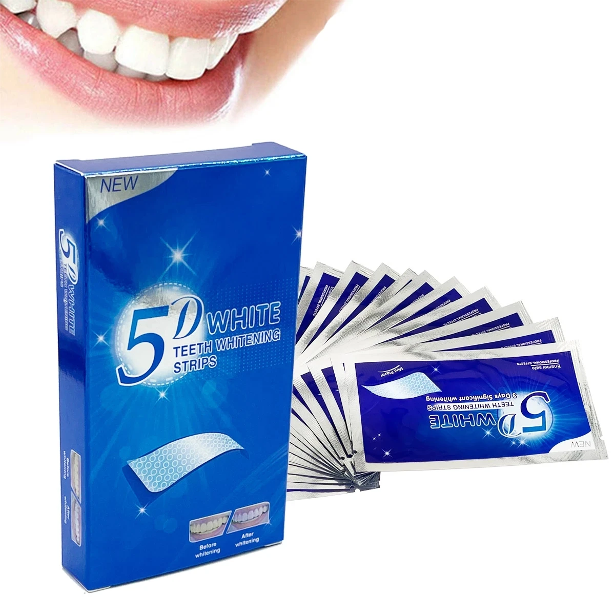 5D White Teeth Whitening Strip - Teeth Whitening Effects recensie en prijs