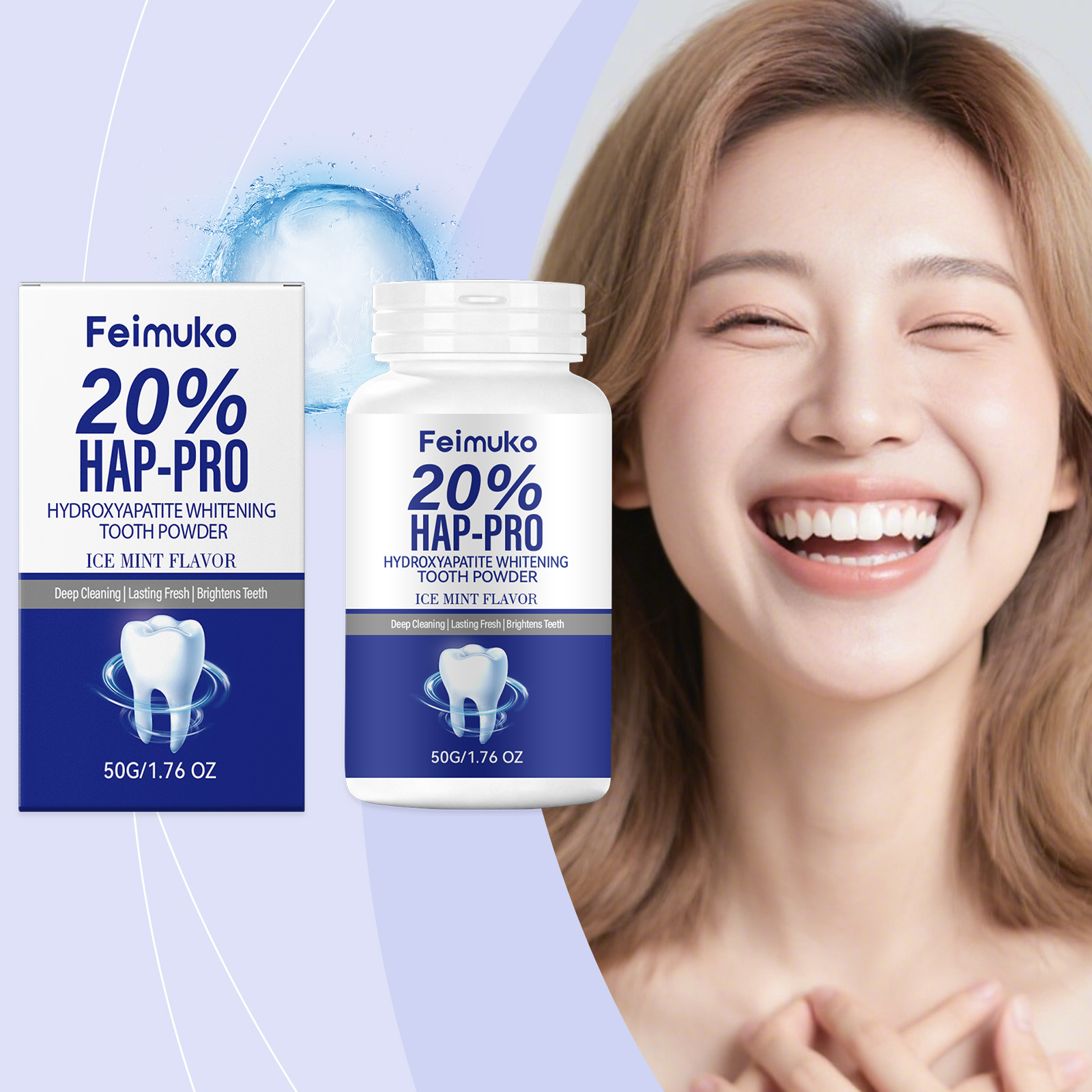 20% Hydroxyapatite Tooth Powde - Teeth Whitening Co recensie en prijs