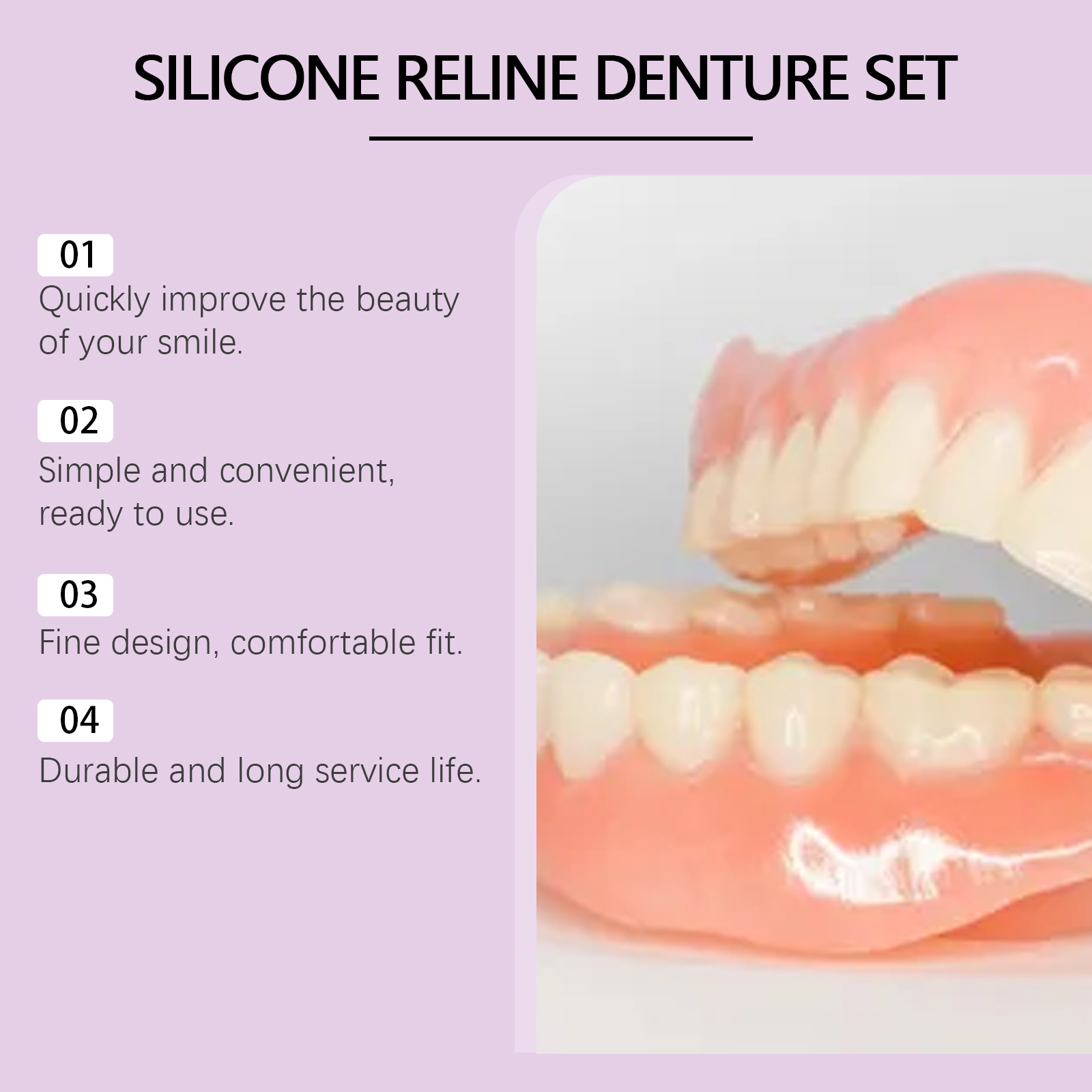 Silicone Denture Set Fit Tempo - Teeth Whitening With Braces recensie en prijs