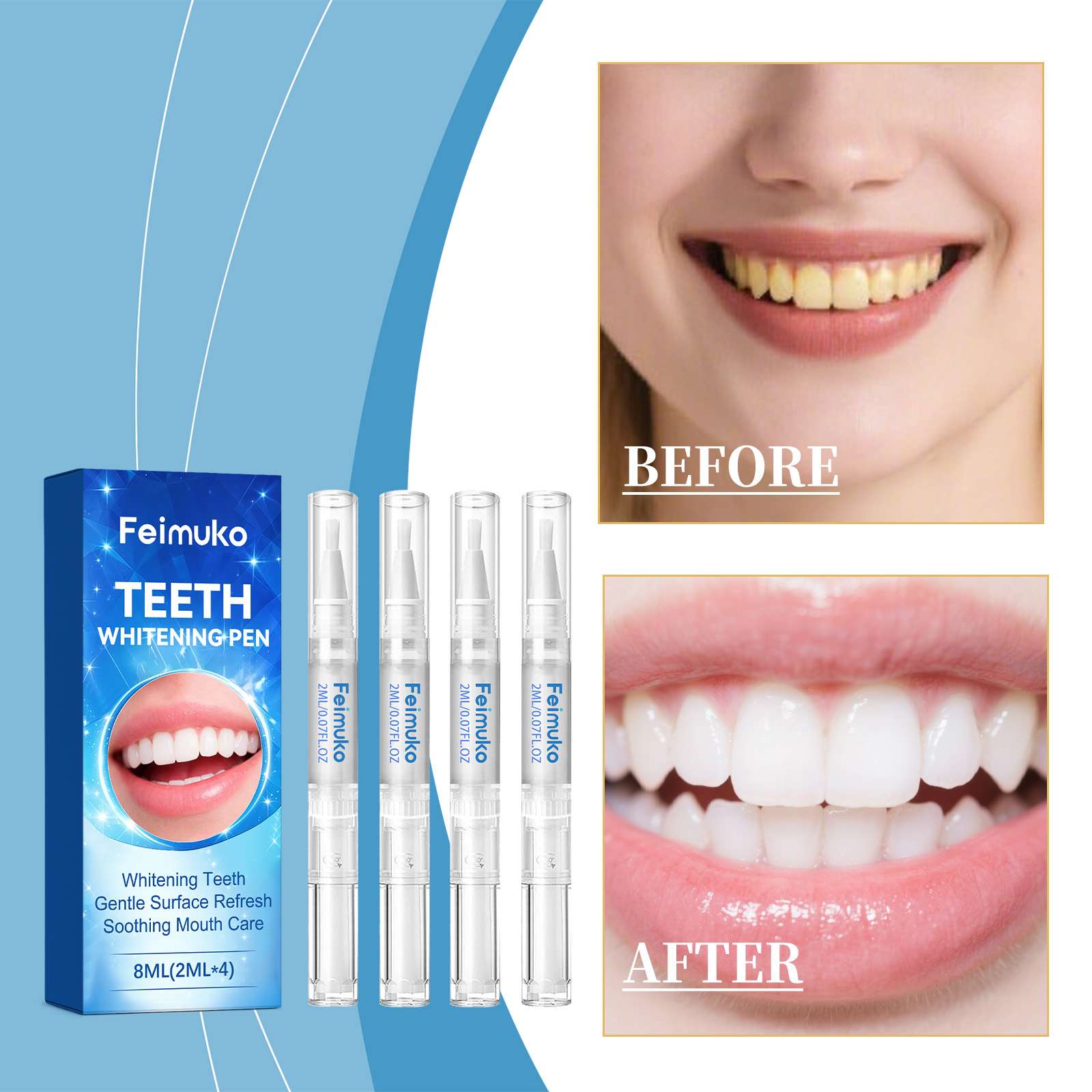 Feimuko 8ml Teeth Gel Pen Gent - Teeth Whitening Doctor recensie en prijs