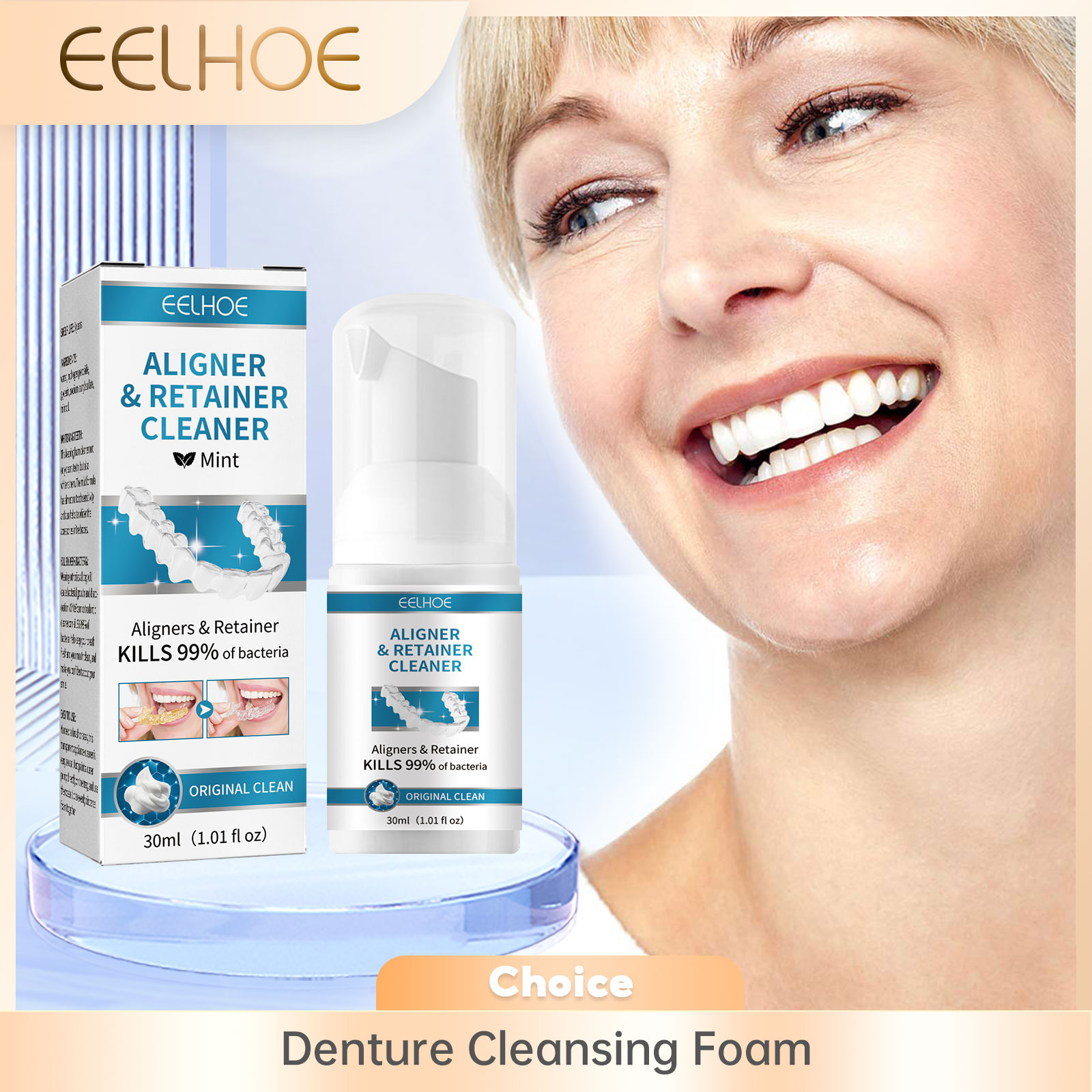 Aligner Denture Cleaner Foam D - Teeth Whitening With Braces recensie en prijs