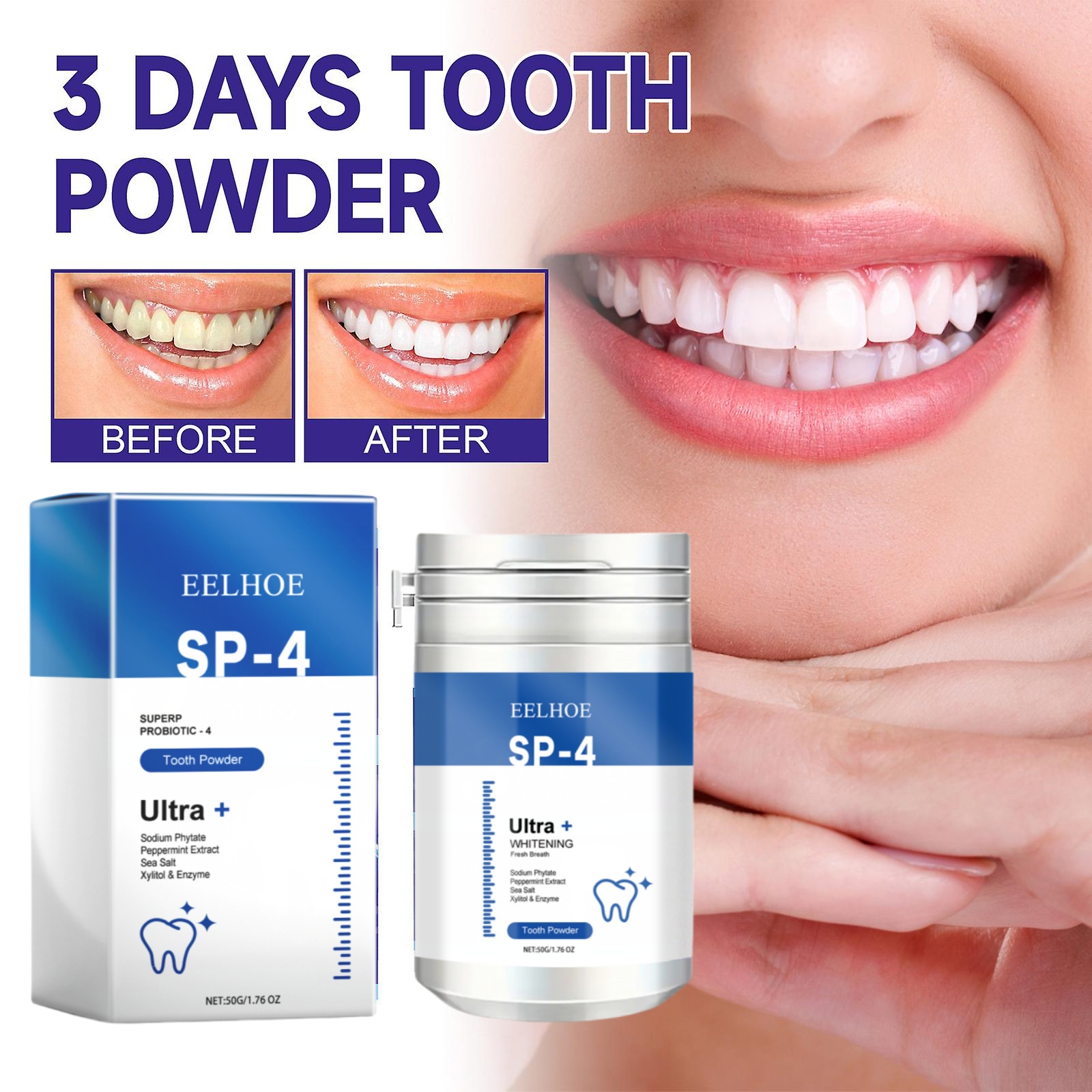 Teeth Whitening Powder Remove  - Teeth Whitening Xylitol Gum recensie en prijs