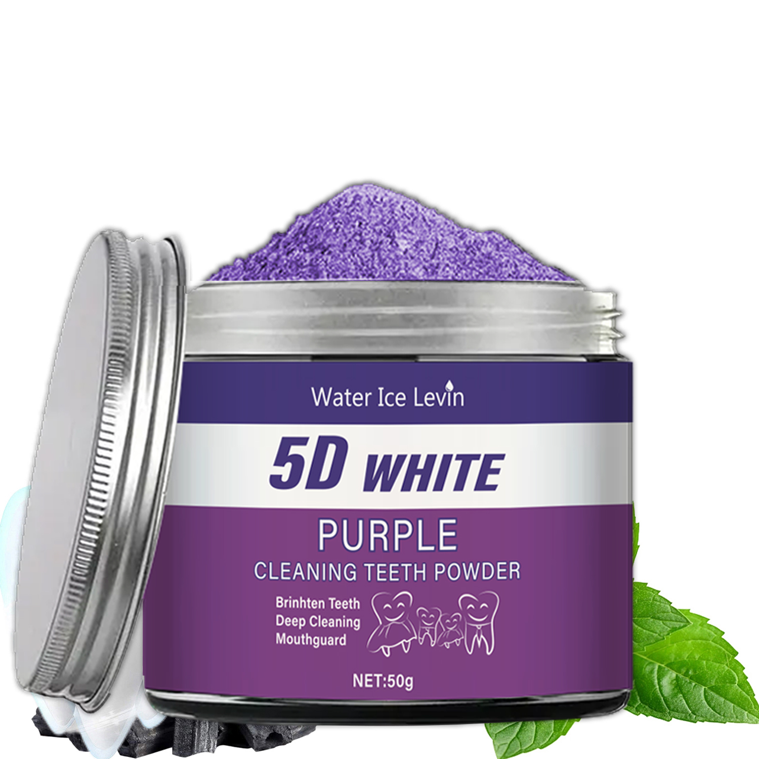 Purple Teeth Whitening Powder, - Teeth Whitening Co recensie en prijs