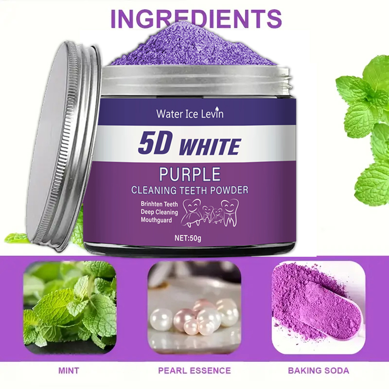 Purple Teeth Whitening Powder, - Teeth Whitening Co recensie en prijs