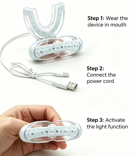 650nm infrared LED light treat - Teeth Whitening Effects recensie en prijs